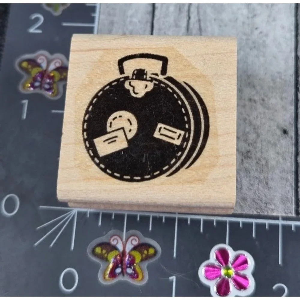 Stampin' Up! Luggage Suitcase Bag Rubber Stamp Wood #C68